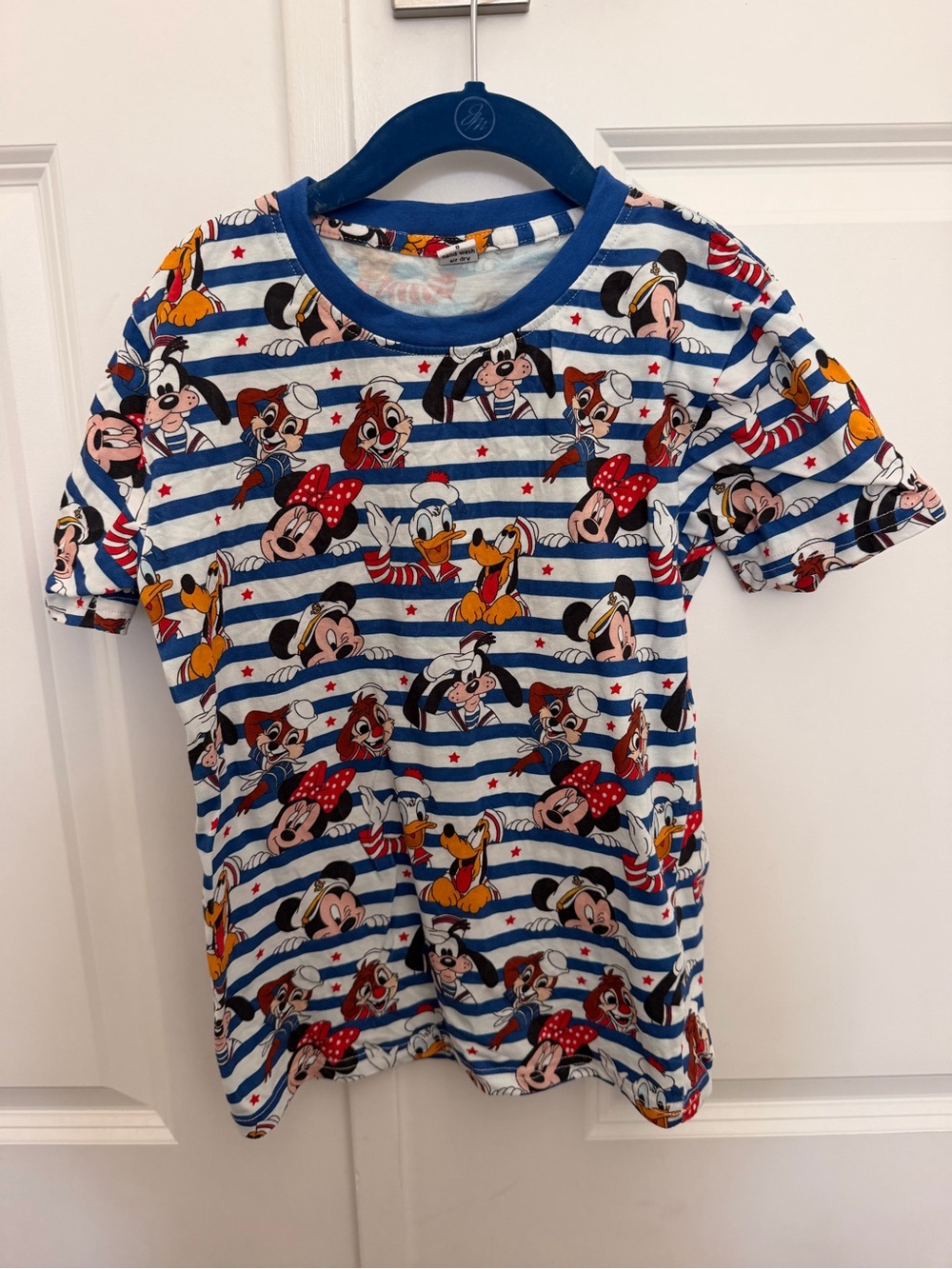 Wild Rich Kids Disney Cruise Short Sleeve Character Stripe Tee - Blue